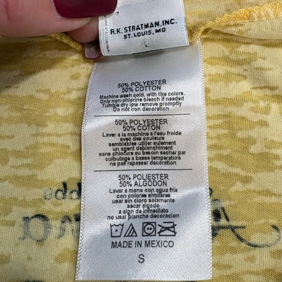 Harley-Davidson Women's Small Sheer Yellow Graphic Tee - Buddy Stubb’s Harley - Picture 6 of 6